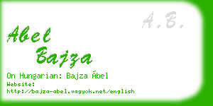 abel bajza business card