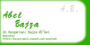 abel bajza business card